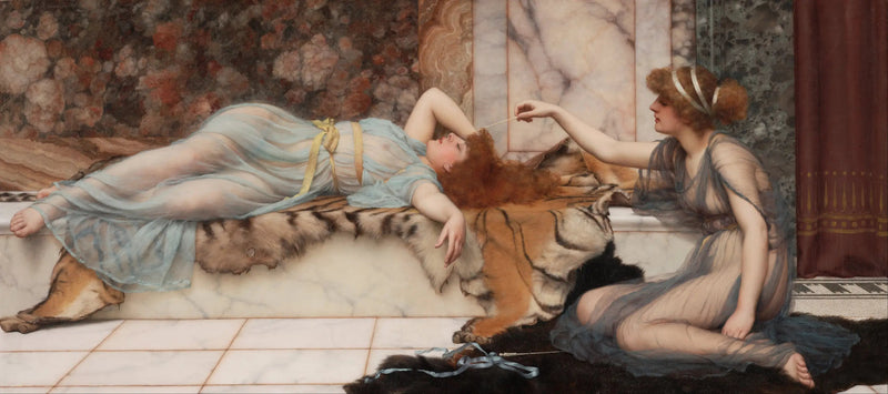 Schelmerei und Ruhe - John William Godward