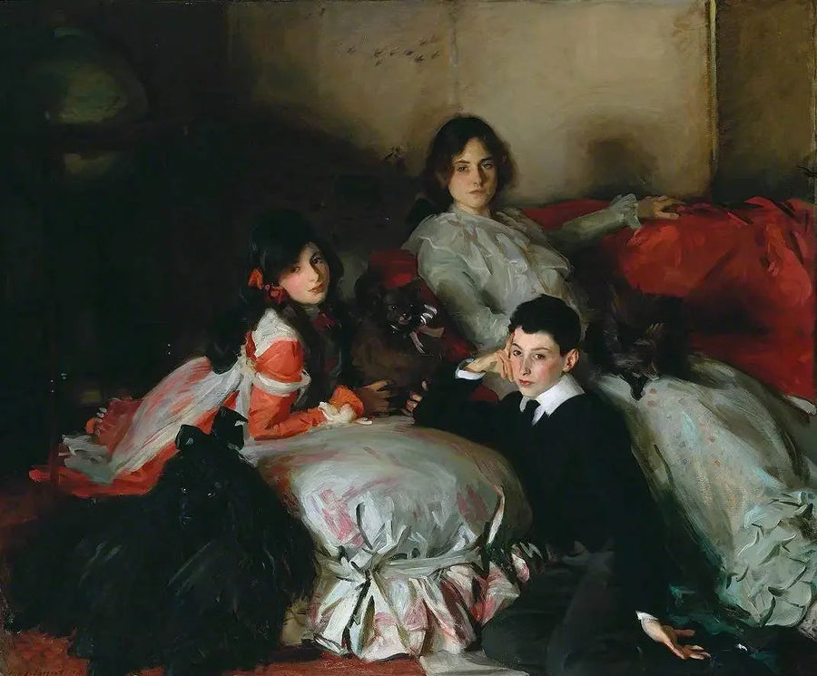 Essie, Ruby und Ferdinand, die Kinder von Asher Wertheimer - John Singer Sargent