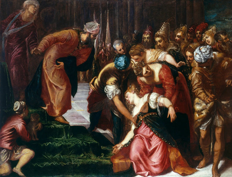 Esther vor Assuérus - Jacopo Tintoretto