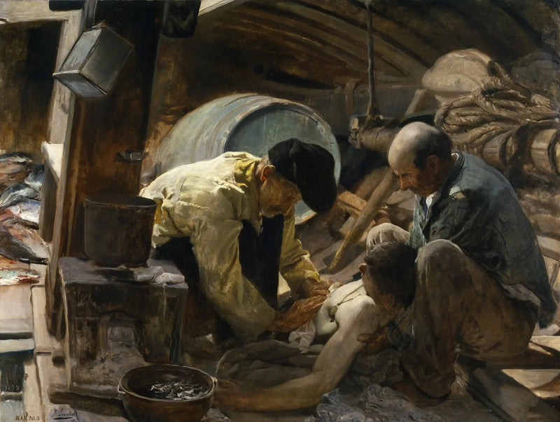 Und außerdem sagen sie, dass der Fisch teuer ist! - Joaquín Sorolla