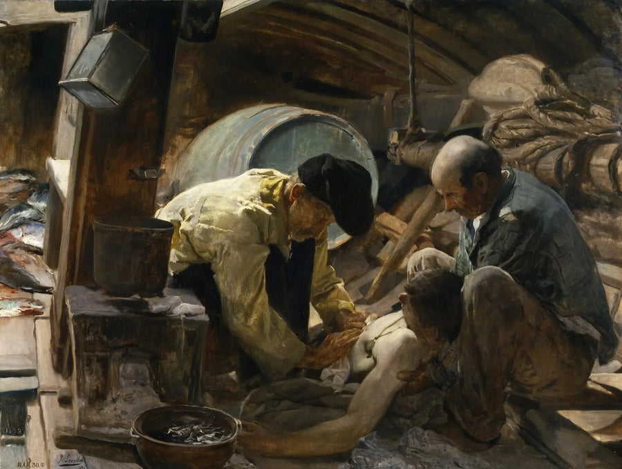 Und außerdem sagen sie, dass der Fisch teuer ist! - Joaquín Sorolla