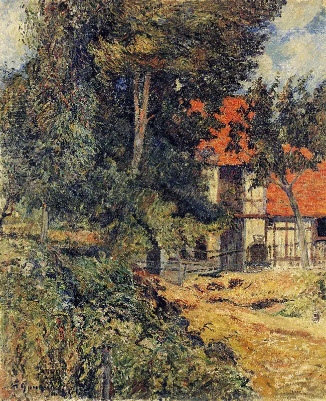 Stall bei Dieppe II, oder Hütte in der Normandie I - Paul Gauguin