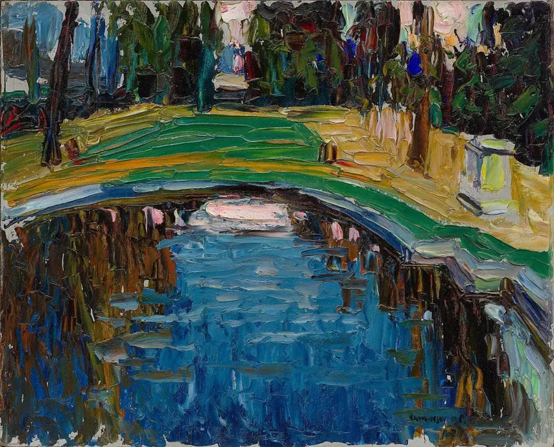 Teich im Park - Vassily Kandinsky