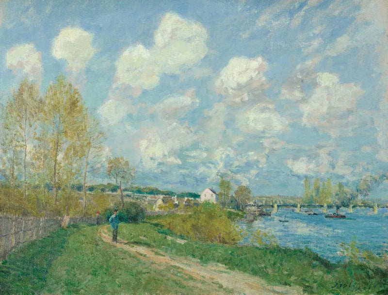 Sommer in Bougival - Alfred Sisley