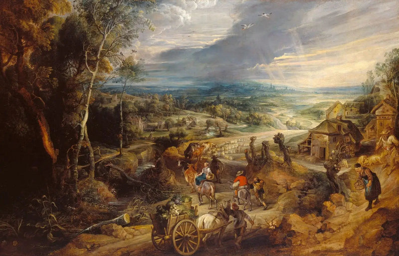 Sommer: Die Bauern gehen zum Markt - Peter Paul Rubens