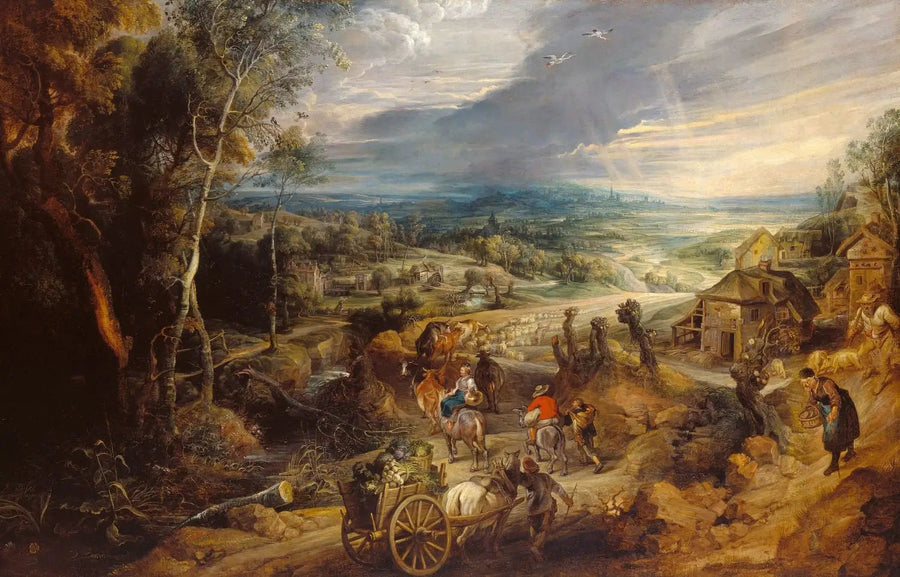 Sommer: Die Bauern gehen zum Markt - Peter Paul Rubens