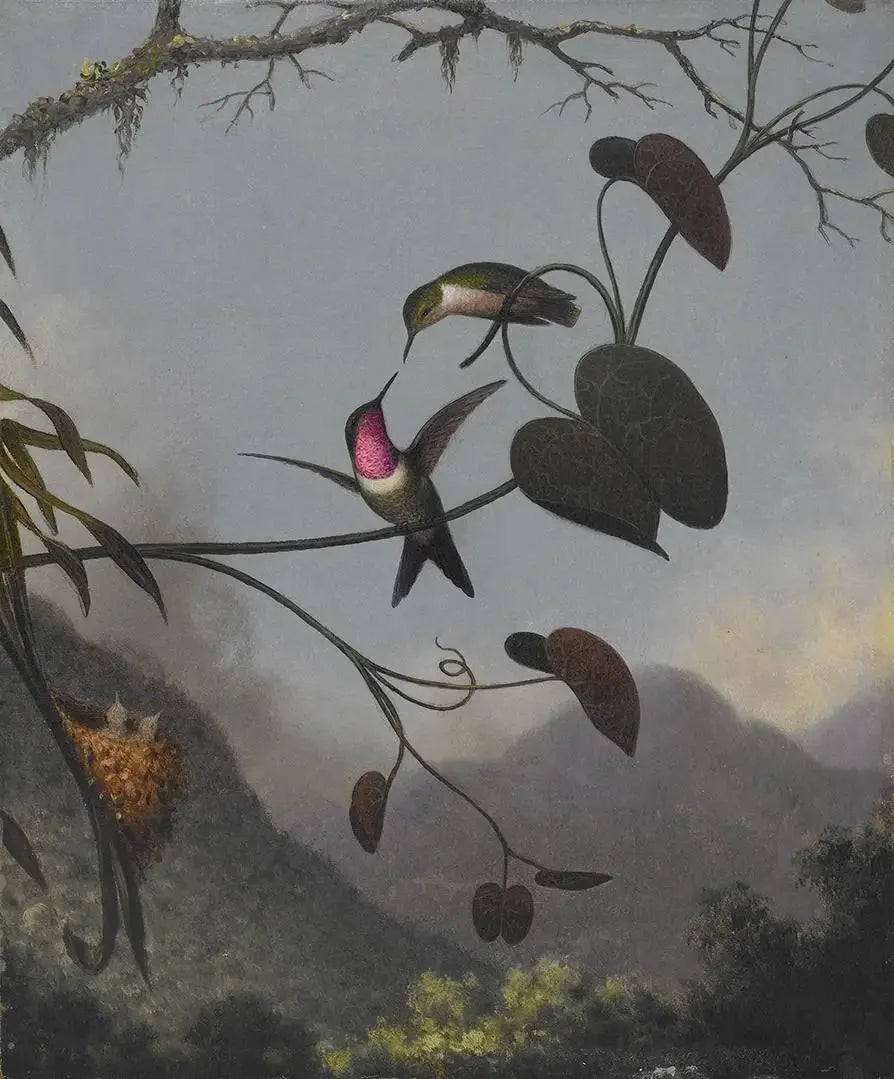 Amethyst-Stern aus Holz - Martin Johnson Heade
