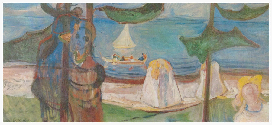 Umarmung am Strand (Friesische Linde) - Edvard Munch