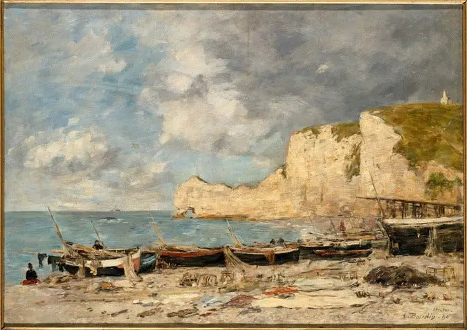 Étretat, die Falaise d'Amont - Eugène Boudin