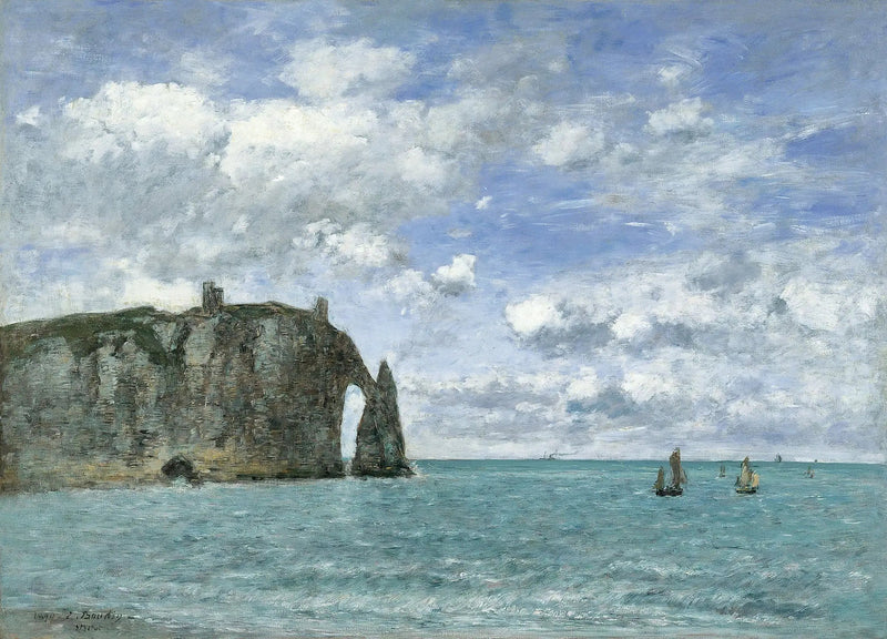 Étretat. Die Falaise d'Aval - Eugène Boudin