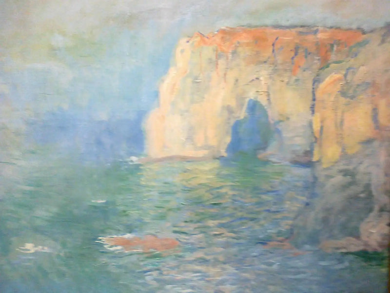 Étretat, die Manneporte, Spiegelungen auf dem Wasser - Claude Monet