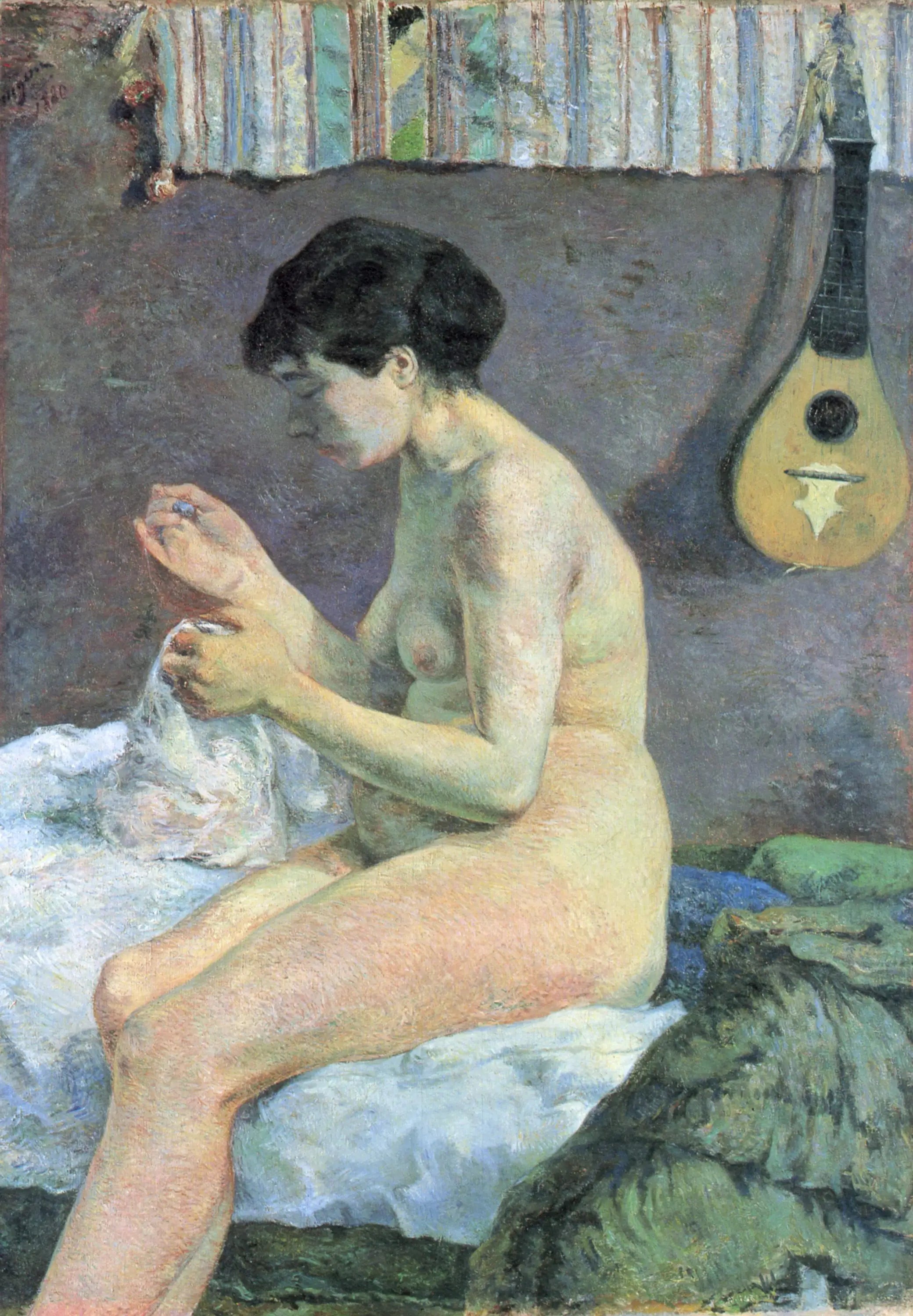 Reproduction du tableau « Étude de nu - Paul Gauguin » par Alpha Reproduction en peinture à l’huile