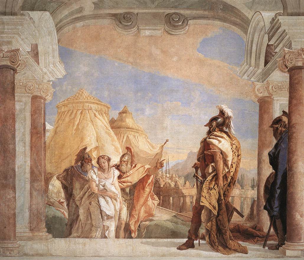 Eurybates et Talthybios conduisent Briséis à Agamemmon - Giovanni Battista Tiepolo - Alpha Reproduction