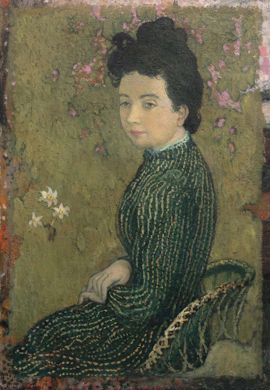 Eva Meurier in grünem Kleid - Maurice Denis