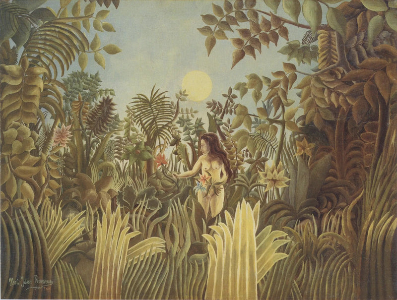 Eva im Garten Eden - Henri Rousseau