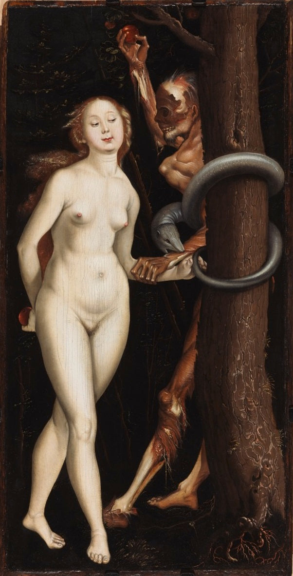 Eva, die Schlange und der Tod - Hans Baldung Grien