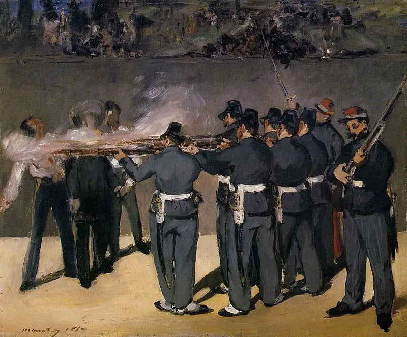 Die Hinrichtung des Kaisers Maximilian von Mexiko - Édouard Manet
