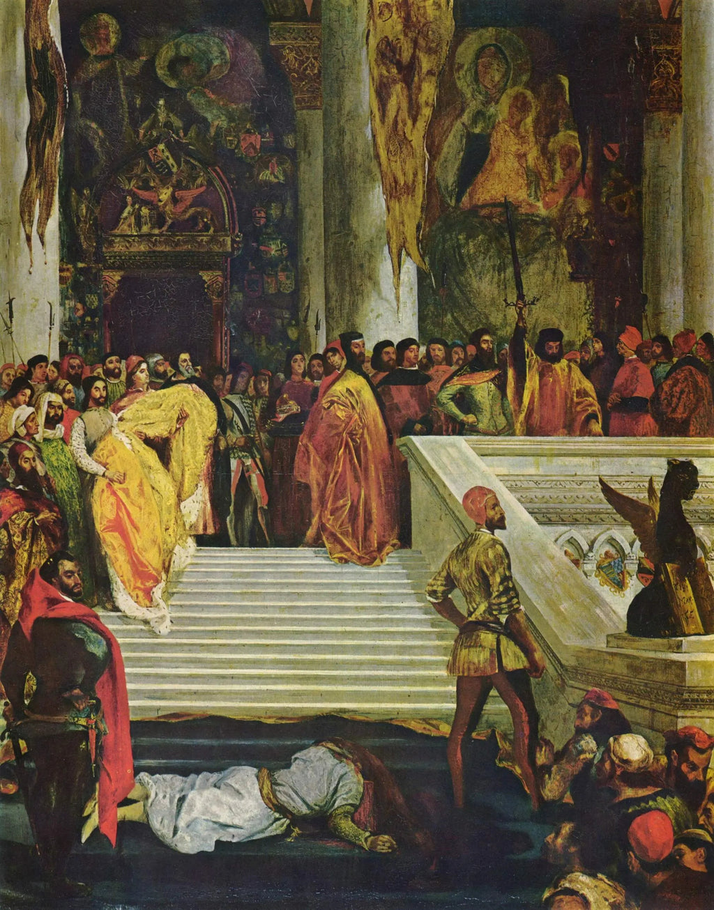 Exécution du doge Marino Faliero - Eugène Delacroix image 2 reproduction d’œuvre d’art à l’huile