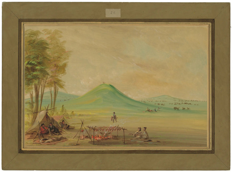Expedition in einer Prärie in Texas. April 1686 - George Catlin