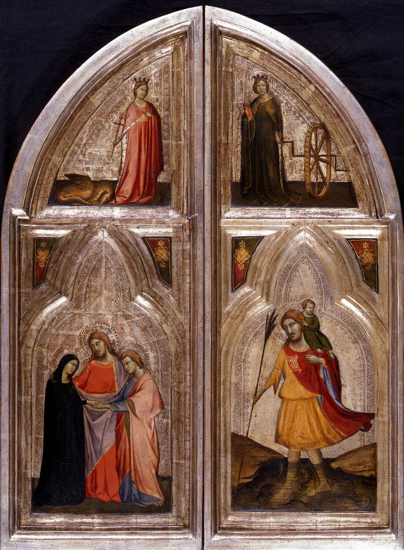 Äußerseite der Flügel des Triptychons - Taddeo Gaddi