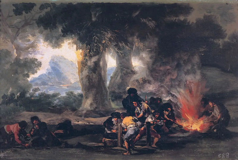 Herstellung von Kugeln in der Sierra de Tardienta - Francisco de Goya