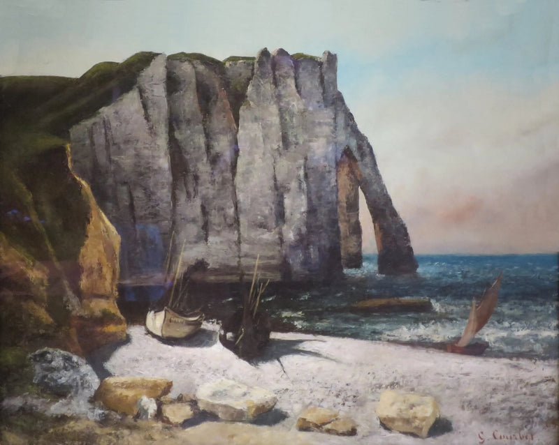 Felsen von Étretat, das Aval-Tor - Gustave Courbet