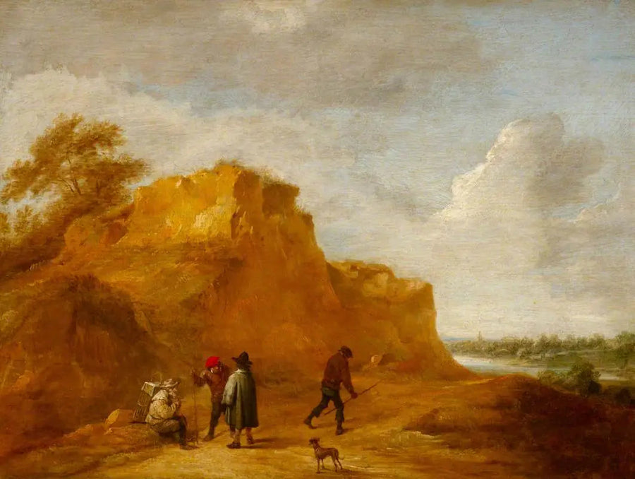 Sandklippe und Figuren - David Teniers der Jüngere