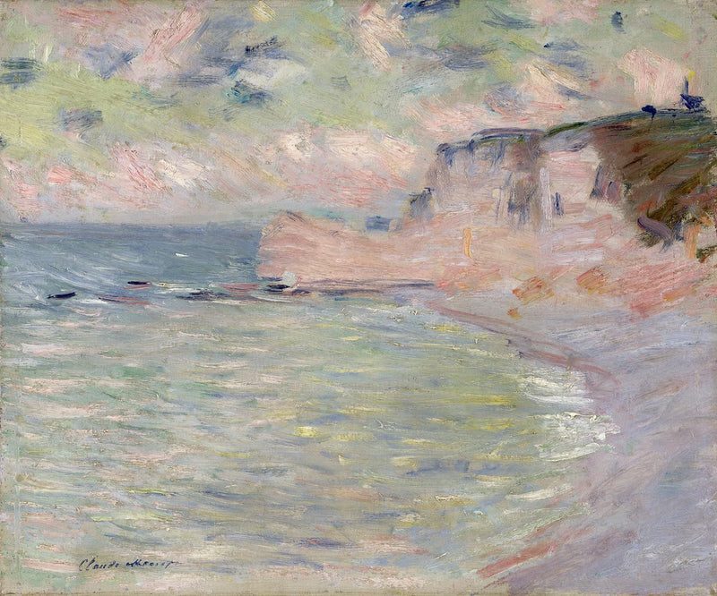 Cliff und Porte d'Amont, Morgeneffekt W1011 - Claude Monet