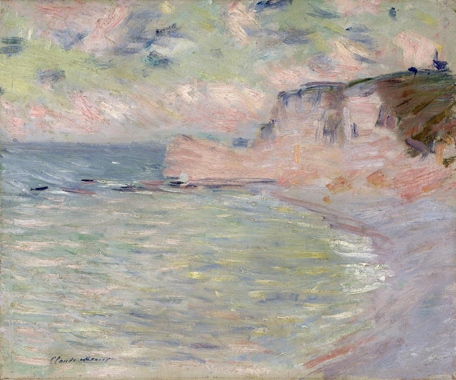 Felsklippe und Porte d'Amont, Morgenlicht - Claude Monet