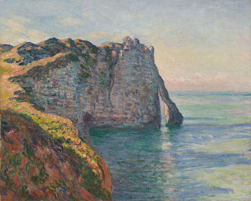 Die Porte d'Aval vom Gipfel W1018 aus gesehen - Claude Monet