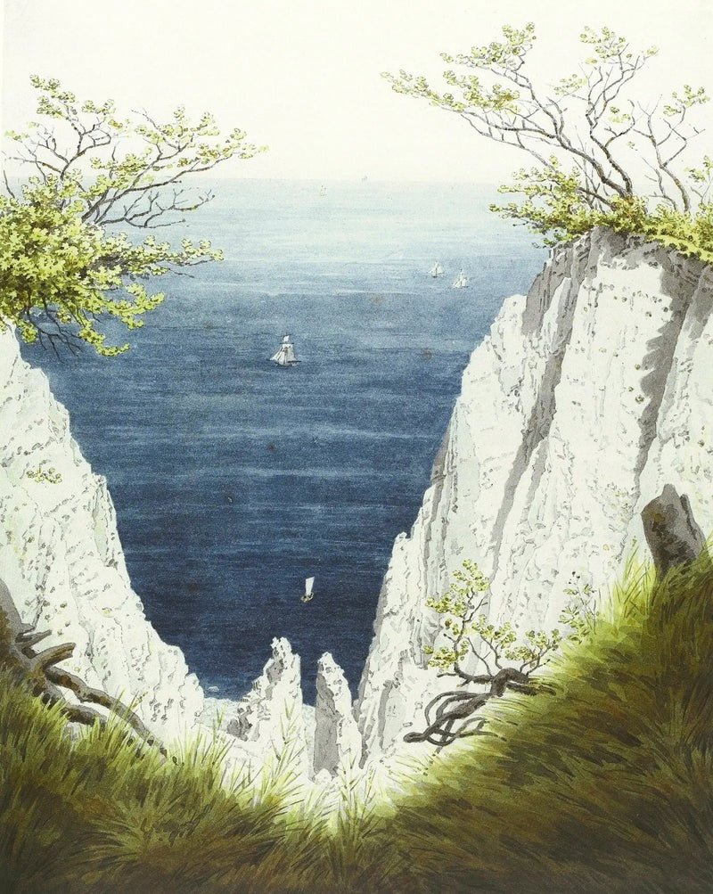 Kreidefelsen auf der Insel Rügen - Caspar David Friedrich