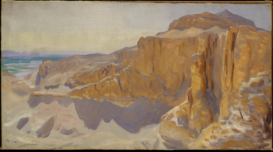 Felsen von Deir el-Bahri, Ägypten - John Singer Sargent