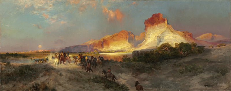 Klippen des Green River, Wyoming - Thomas Moran