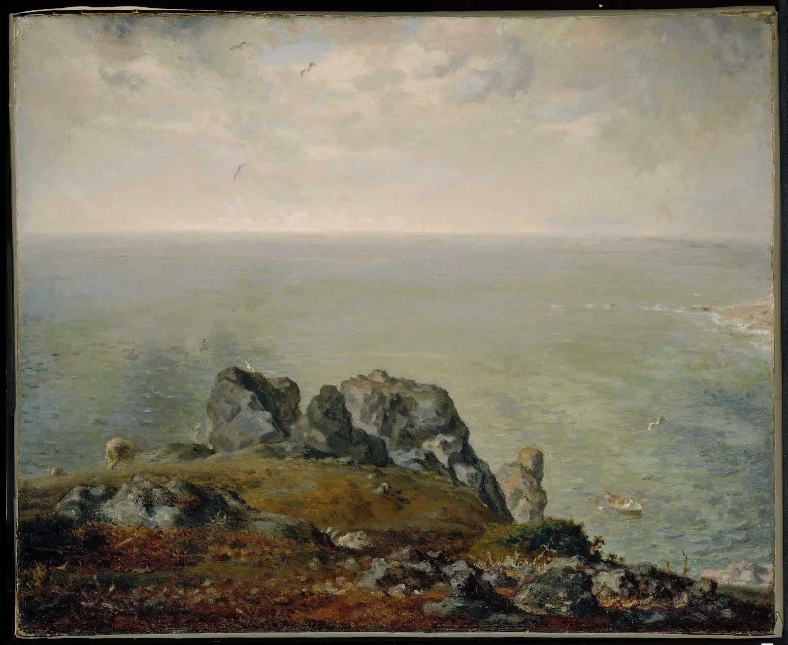 Falaises de Gruchy - Jean-François Millet image 1 copie peinte à la main à l’huile