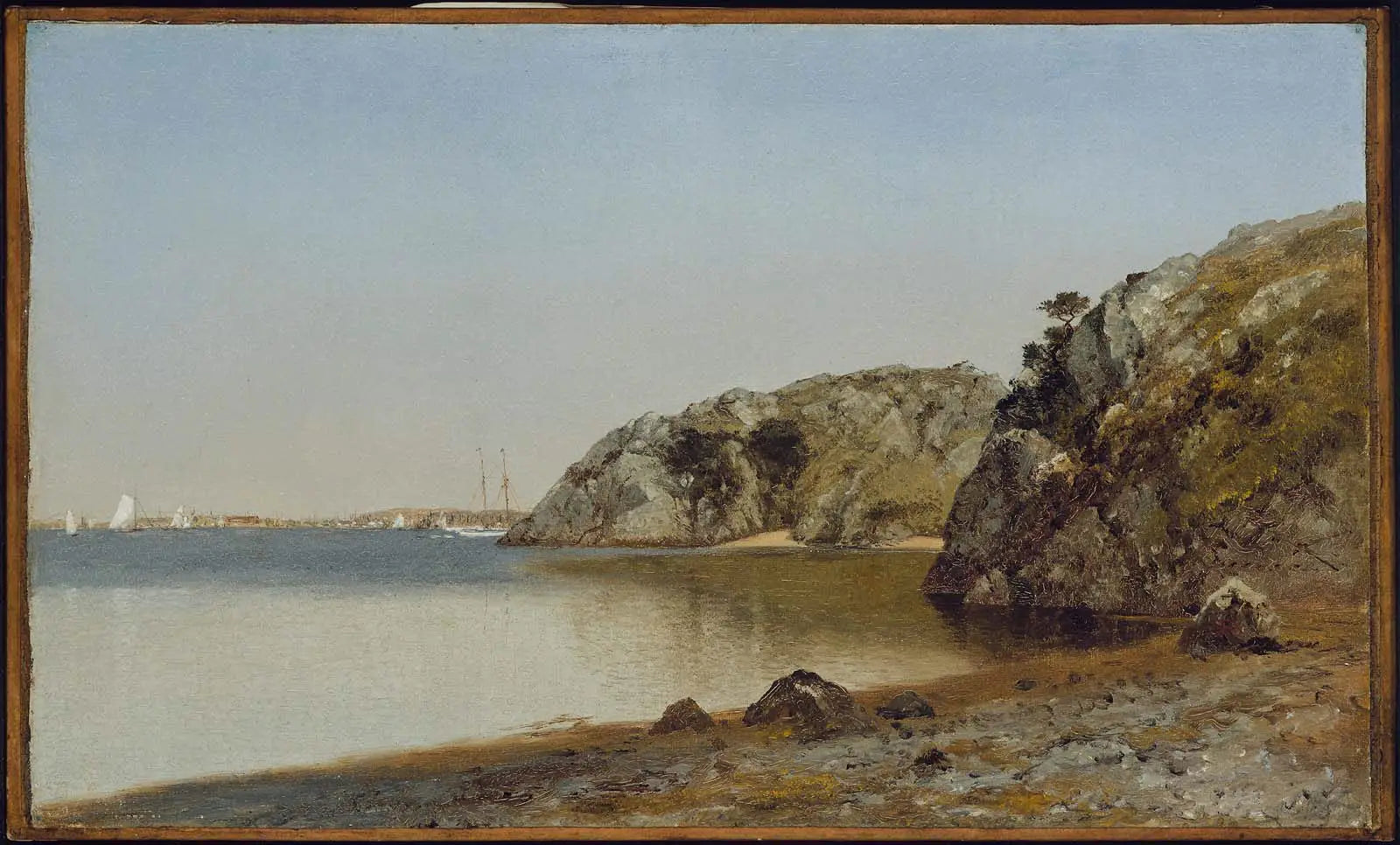Falaises de Newport, Rhode Island - John Frederick Kensett image 1 reproduction artisanale de tableau