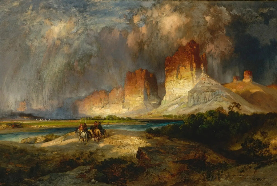 Klippen des oberen Colorado, Wyoming-Gebiet - Thomas Moran