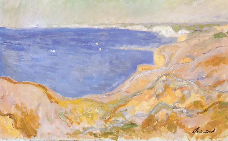 Klippen östlich von Pourville W1431 - Claude Monet