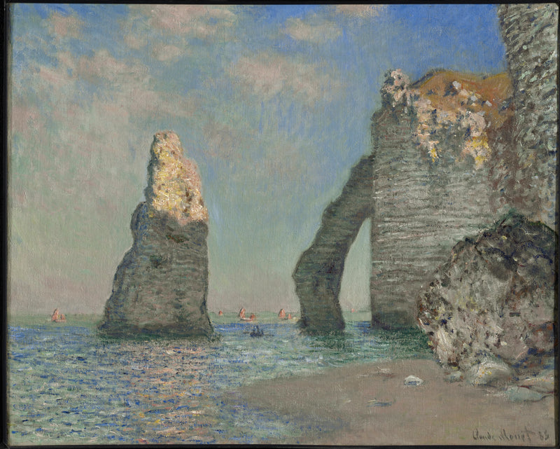Die Klippen in EEtretat W1034 - Claude Monet