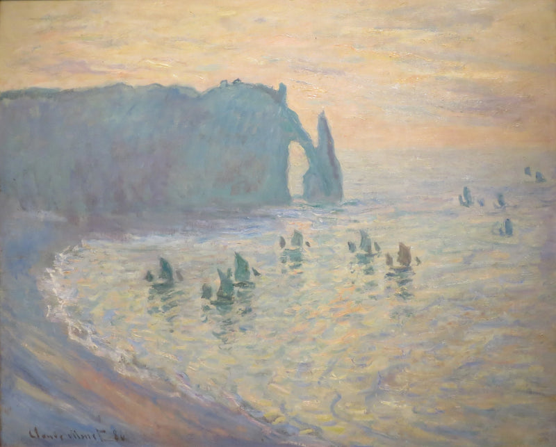 Die Klippen in EEtretat W1046 - Claude Monet