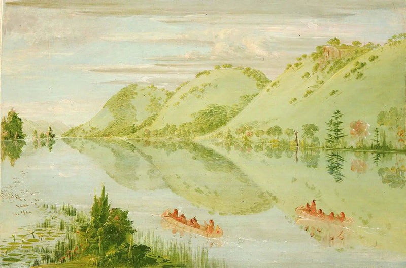 Malerische Klippen über Prairie du Chien - George Catlin
