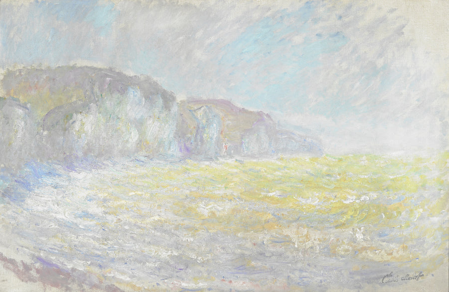 Klippen von Pourville, aufgewühltes Meer - Claude Monet