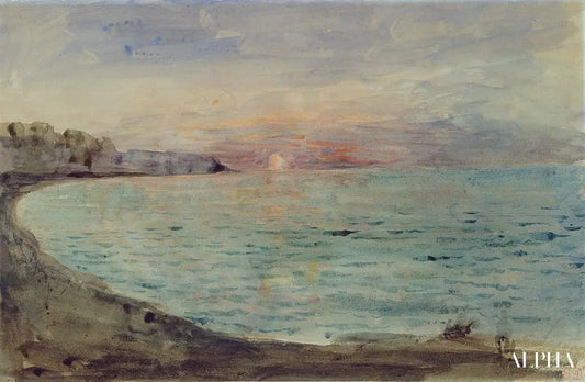 Falaises près de Dieppe - Eugène Delacroix - Reproductions de tableaux et peintures haut de gamme