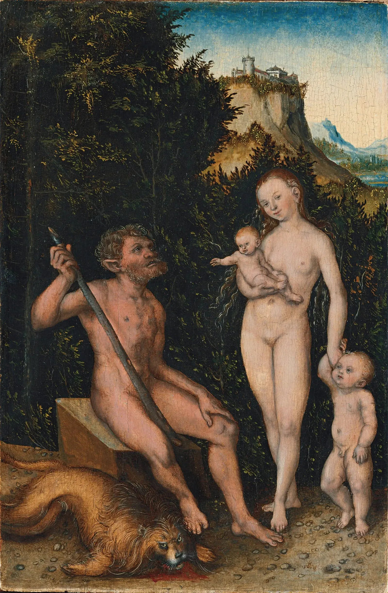 Familie der wilden Männer - Lucas Cranach der Ältere