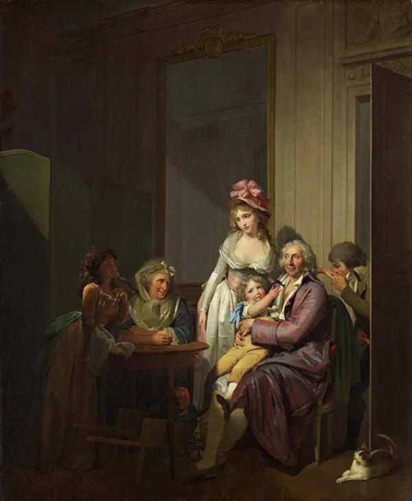 Familie in einem Interieur - Louis-Léopold Boilly