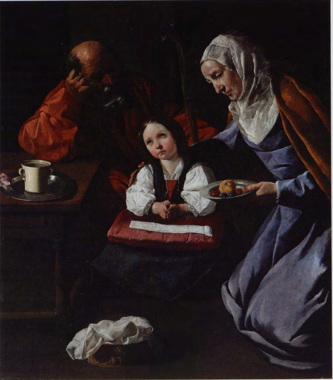 Famille de la Vierge - Francisco de Zurbarán image 1 copie de tableau peinte à la main