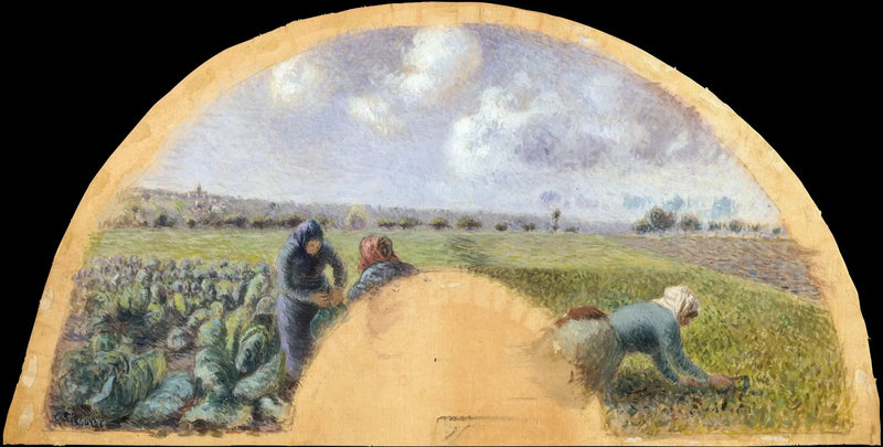 Ventilatorhalterung: Die Kohlsammler - Camille Pissarro