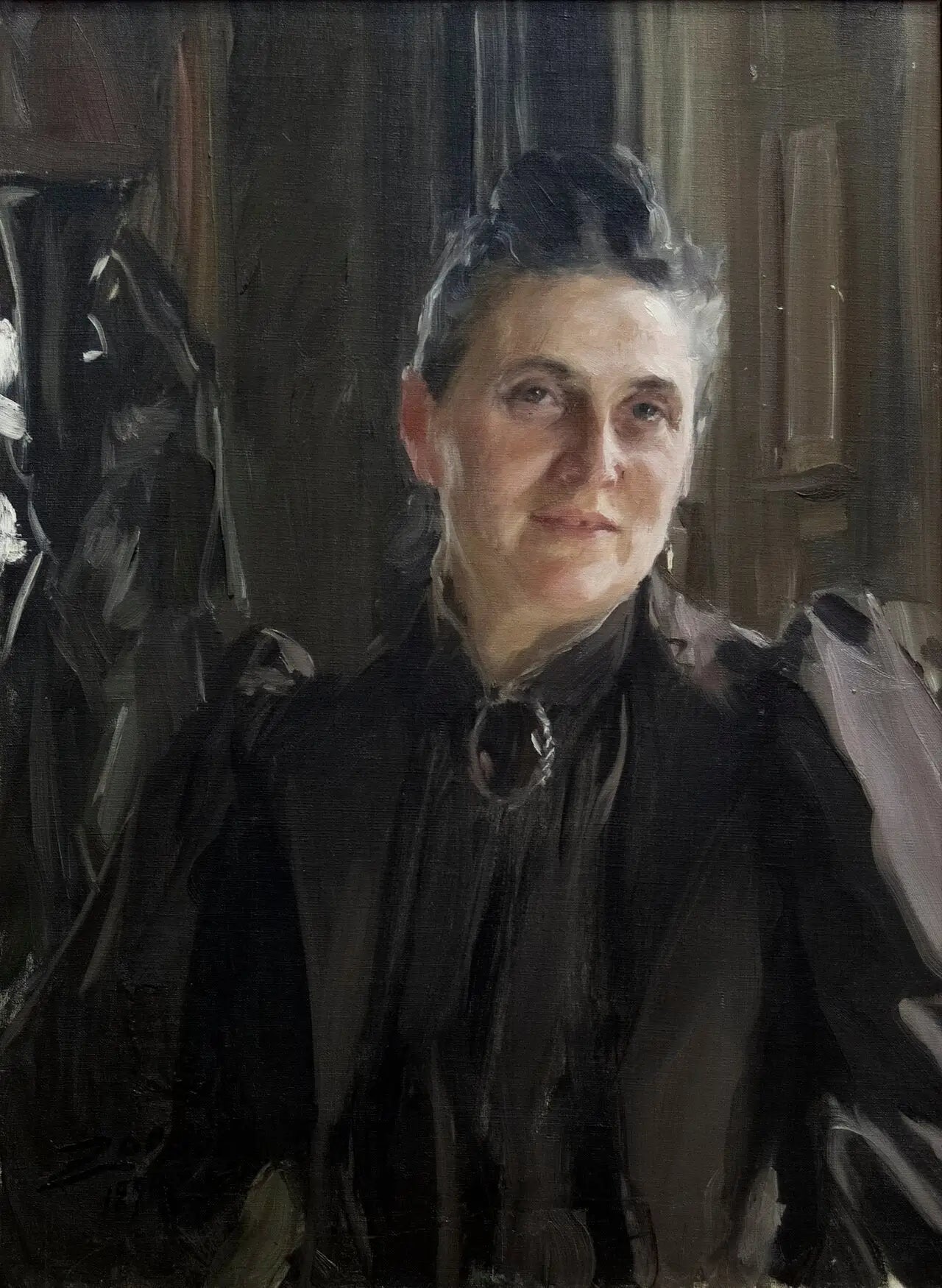 Fanny Thiel née Stiebel - Anders Zorn image 1 reproduction de peinture à l’huile