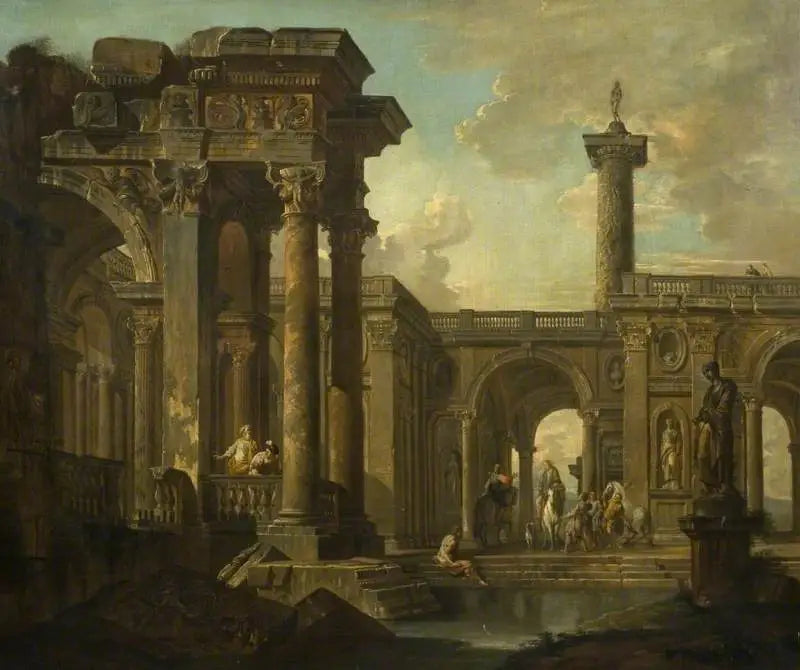 Fantasie architecturale mit klassischen Ruinen - Giovanni Paolo Panini