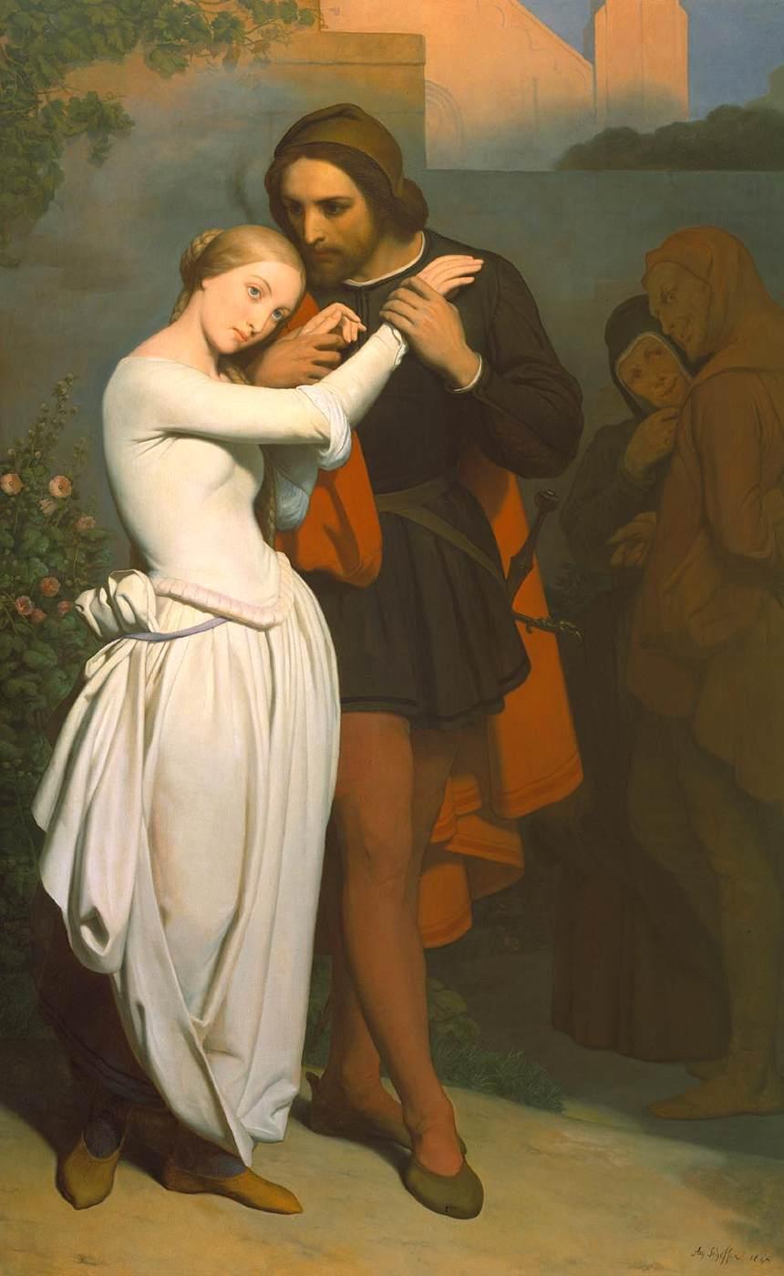 Faust et Marguerite (La séduction) - Ary Scheffer image 1 reproduction artisanale de tableau