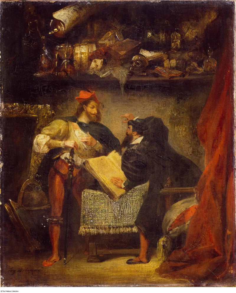 Faust und Mephistopheles - Eugène Delacroix